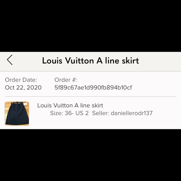 Louis Vuitton A line skirt - Picture 2 of 5